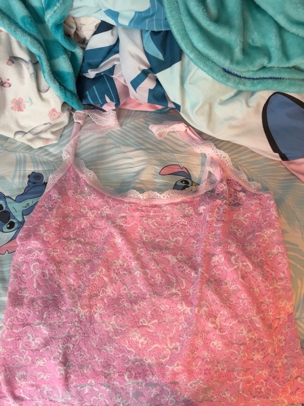 Victoria's Secret PINK Light Pink Lace Camisole